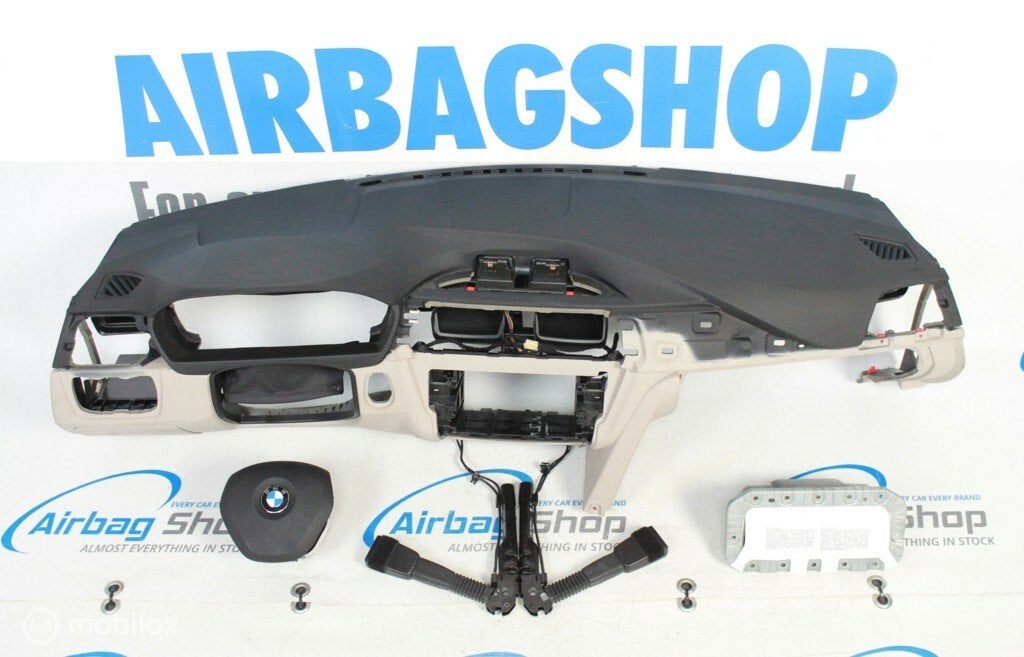 Airbag kit Tableau de bord noir beige BMW 3 F30 F31, Auto-onderdelen, Dashboard en Schakelaars, Gebruikt, Ophalen of Verzenden