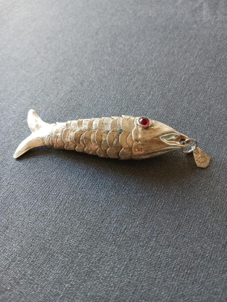 Poisson taxco Mexique argent massif poinçon