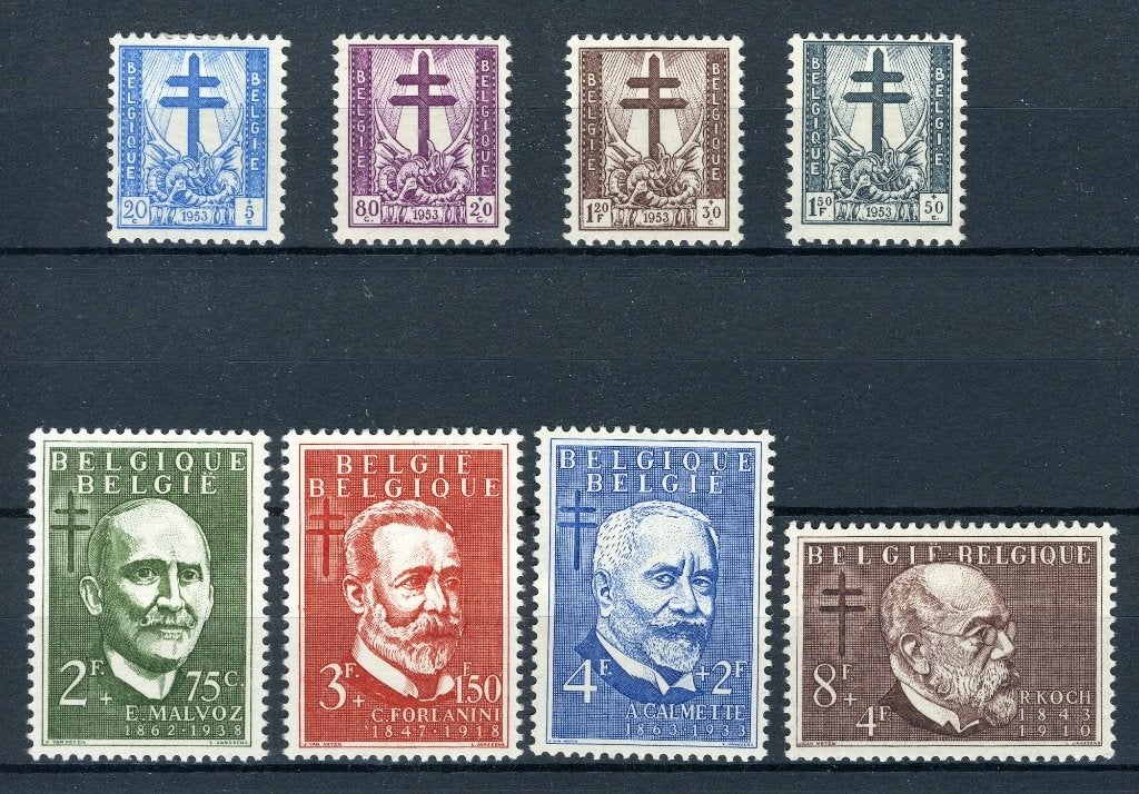 (B) 930/937 MH 1953 - Croix de Lorraine et érudits., Envoi, Non oblitéré, Trace d'autocollant