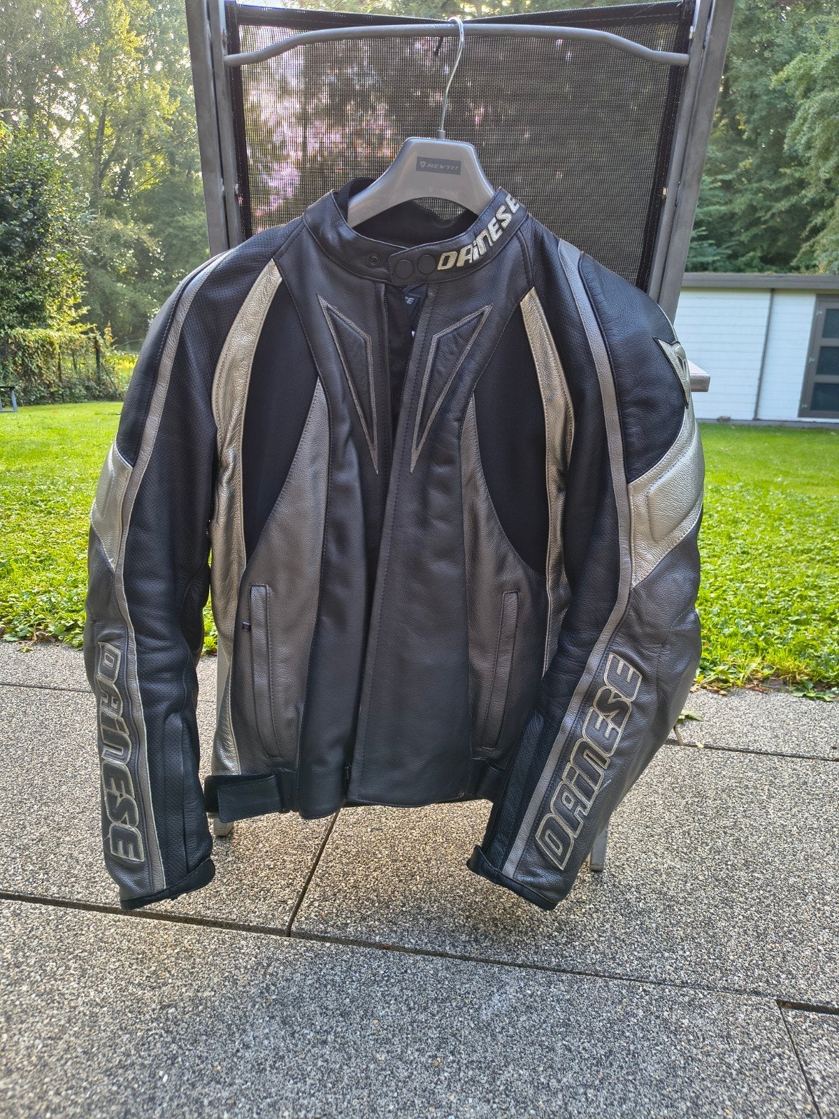 Lederen jas Dainese (maat 52), Motoren, Ophalen, Tweedehands, Jas | leer, Dainese