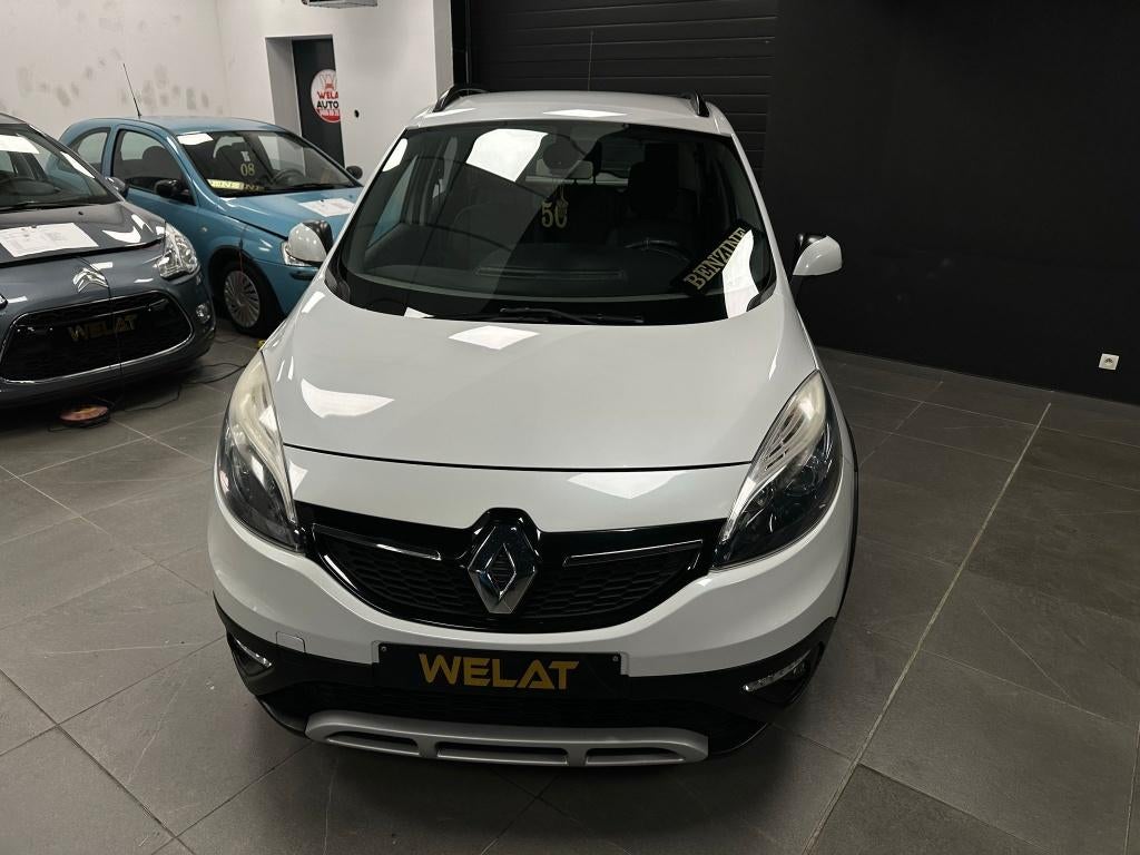 RENAULT XMOD MEGANESCENIC 2014 BENZINE 99.000 KM/NIEUW STAAT, Auto's, Renault, Bluetooth, Euro 5, Zwart, Wit