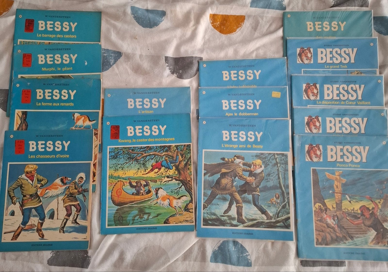 Bessy édition erasme ( année 1968-1974), Plusieurs BD, Enlèvement ou Envoi, Willy Vandersteen, Utilisé