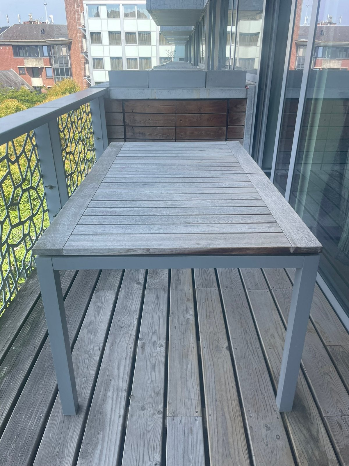 Table de jardin extensible, Jardin & Terrasse, Table à dinner, Salons de jardin, 8 places, Enlèvement