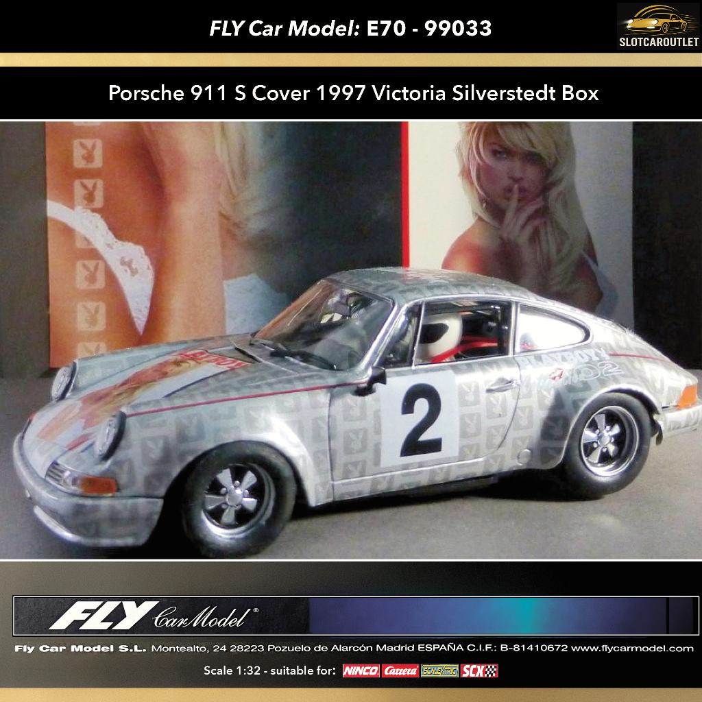 99033 - E70 Fly Porsche 911S Playboy Collection 02 Cov '97‼️, Envoi, Neuf, Électrique