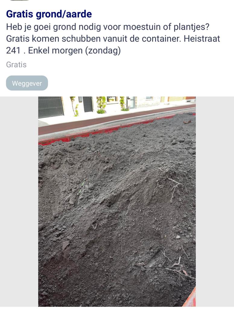 Gratis zand, Jardin & Terrasse, Sable, Enlèvement, Utilisé