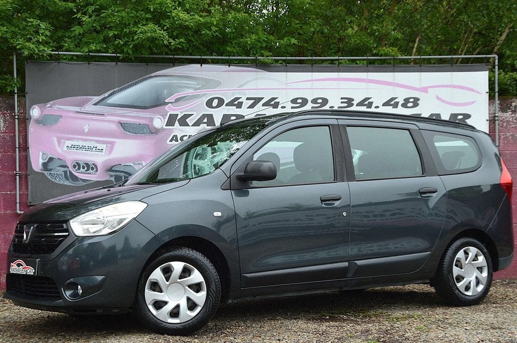Dacia Lodgy 1.6i Laureat 7pl SENS AV/AR CLIM 72.521KM, Auto's, Dacia, Bedrijf, Te koop, Lodgy, ABS, Airbags, Airconditioning, Bluetooth