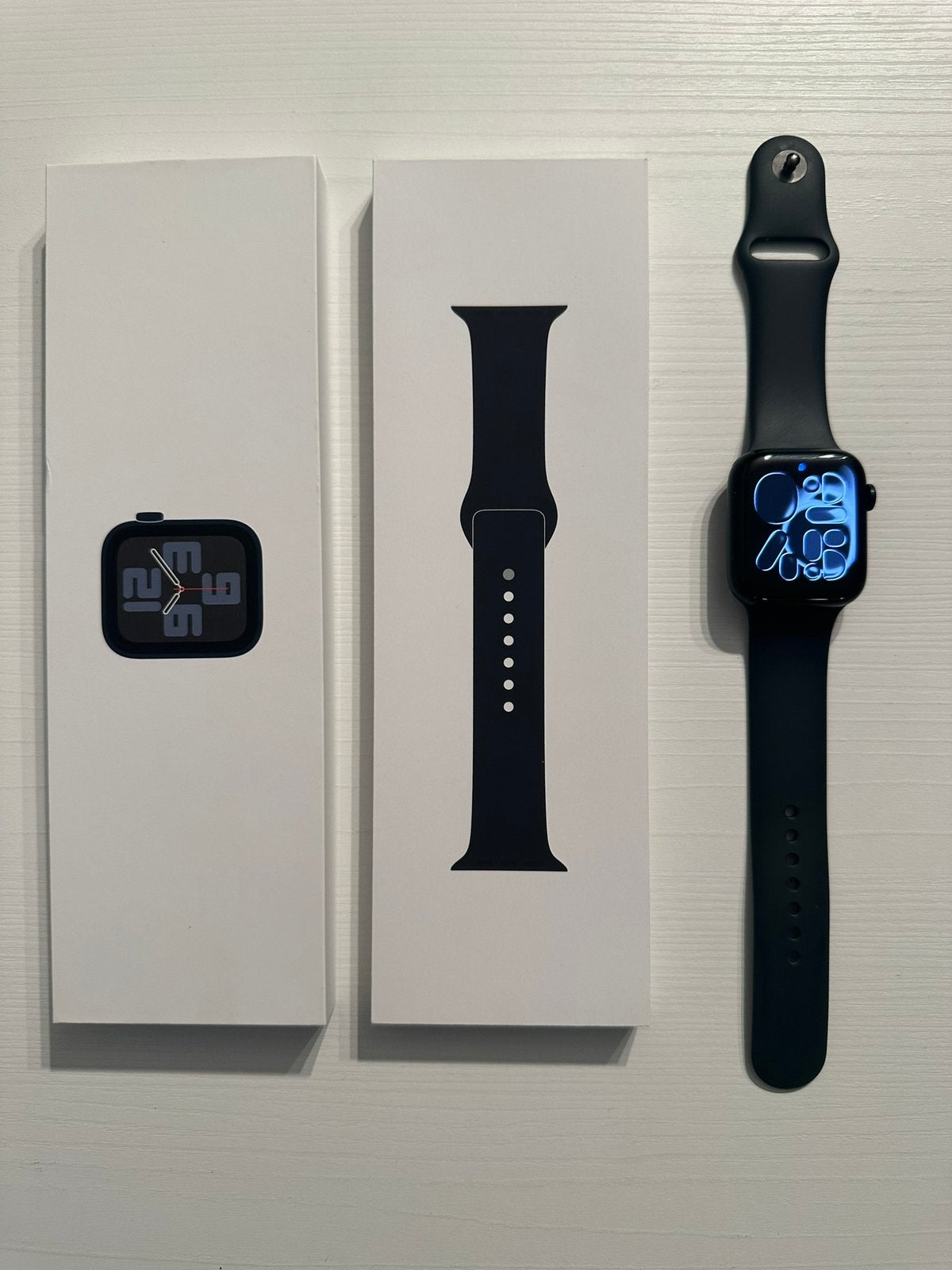 Apple Watch SE, Zwart, IOS, Ophalen of Verzenden, Zo goed als nieuw