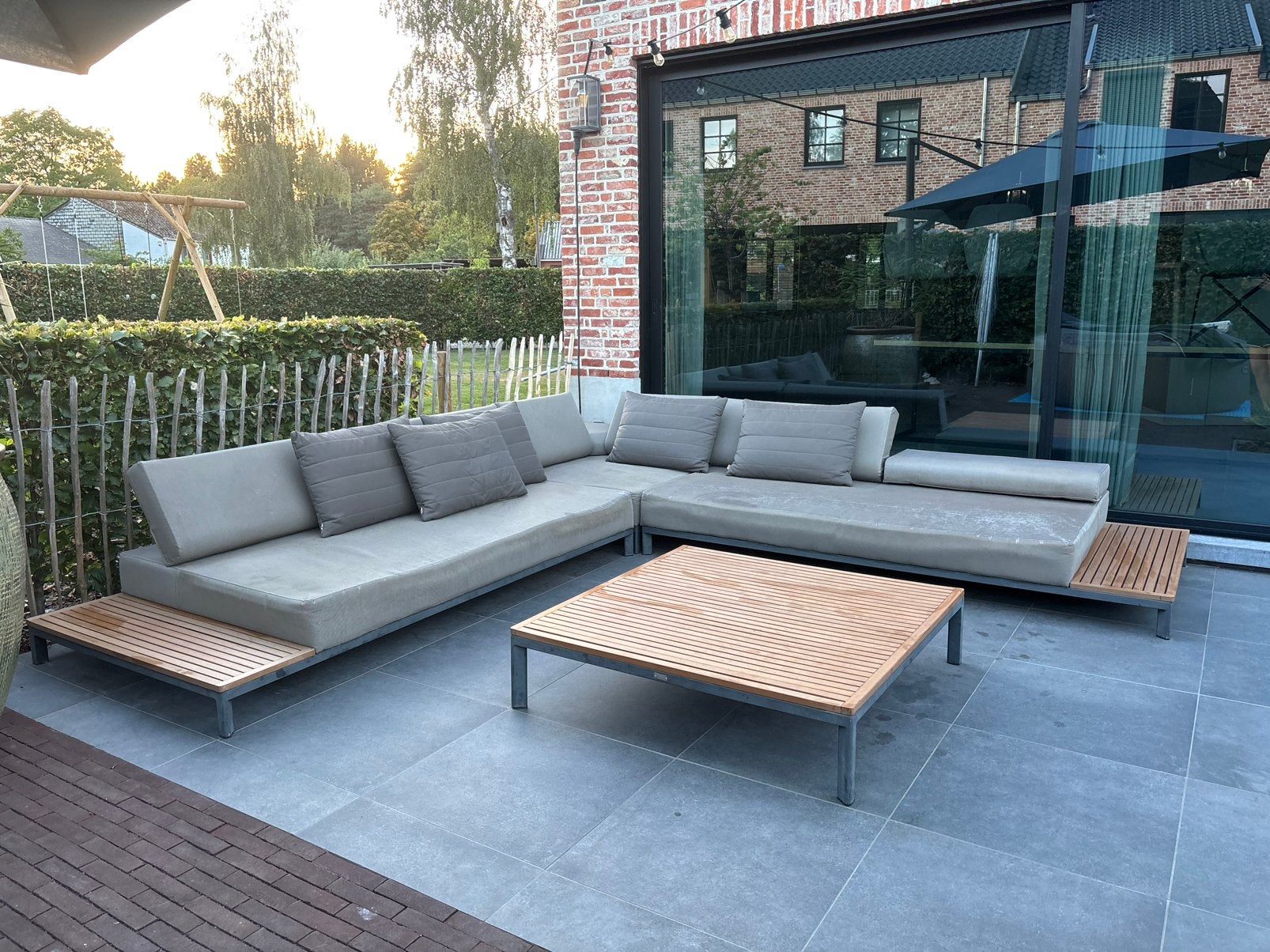 Life Outdoor Living all‑weather loungeset, Tuin en Terras, Ophalen, Gebruikt, Meer dan 8 zitplaatsen, Aluminium