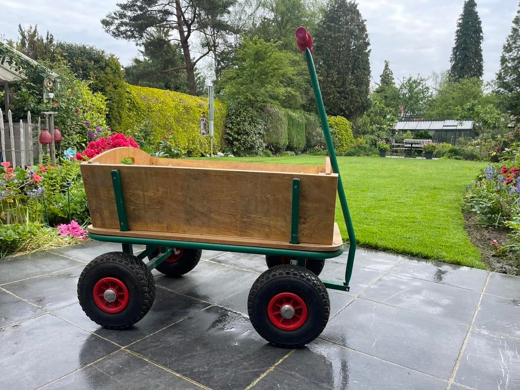 Houten bolderkar, Ophalen, Zo goed als nieuw