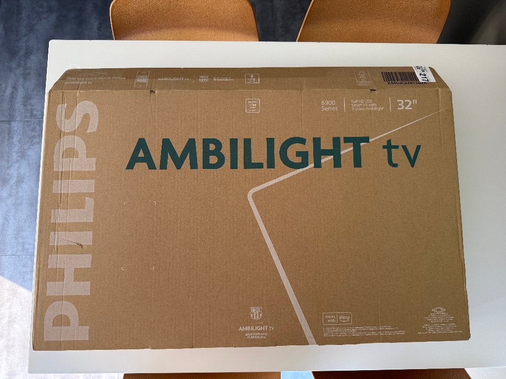 Nieuwe Philips 32-inch Ambilight LED televisie FULL HD, Ophalen, Philips, LED, Nieuw