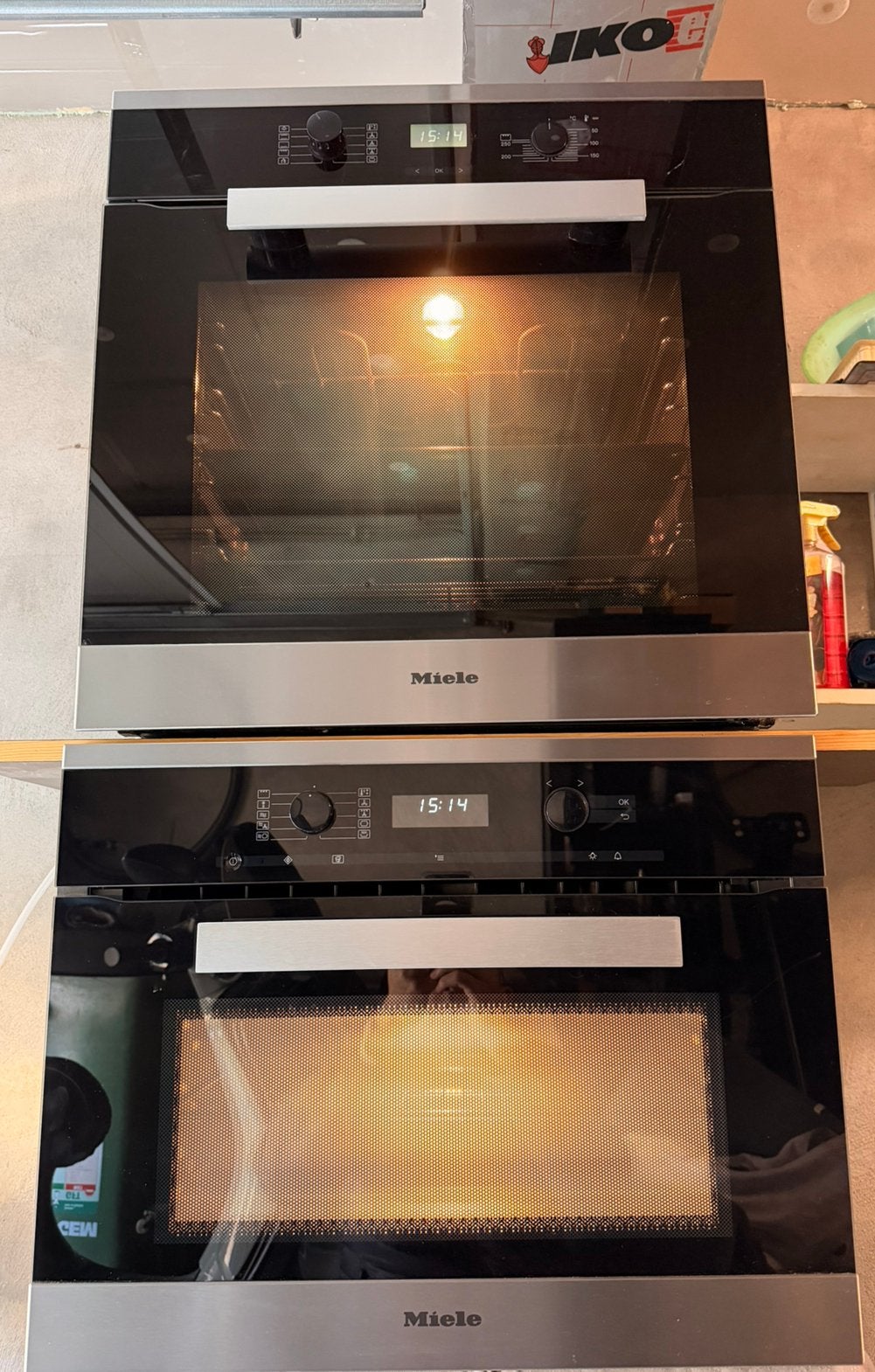 Miele set-heteluchtoven(Pyrolytische)+nieuw combimagnetron, Enlèvement, Comme neuf, Miele, Four à chaleur tournante