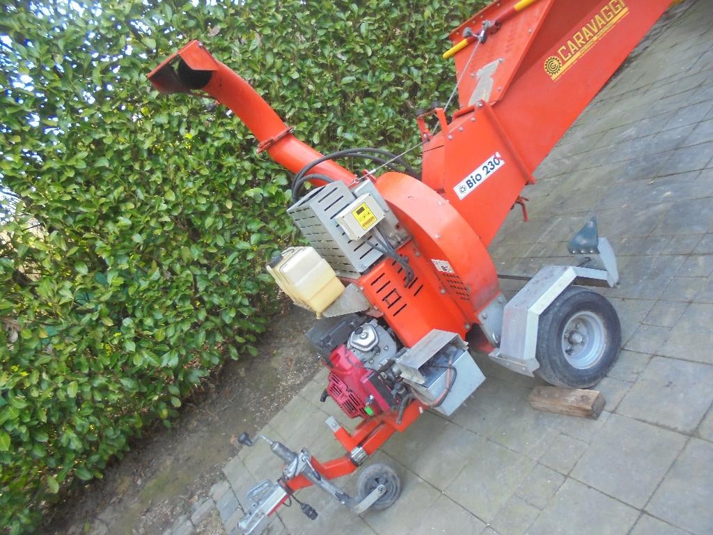 Bio hakselaar op aanhangwagen, Ophalen, Gebruikt, Benzine