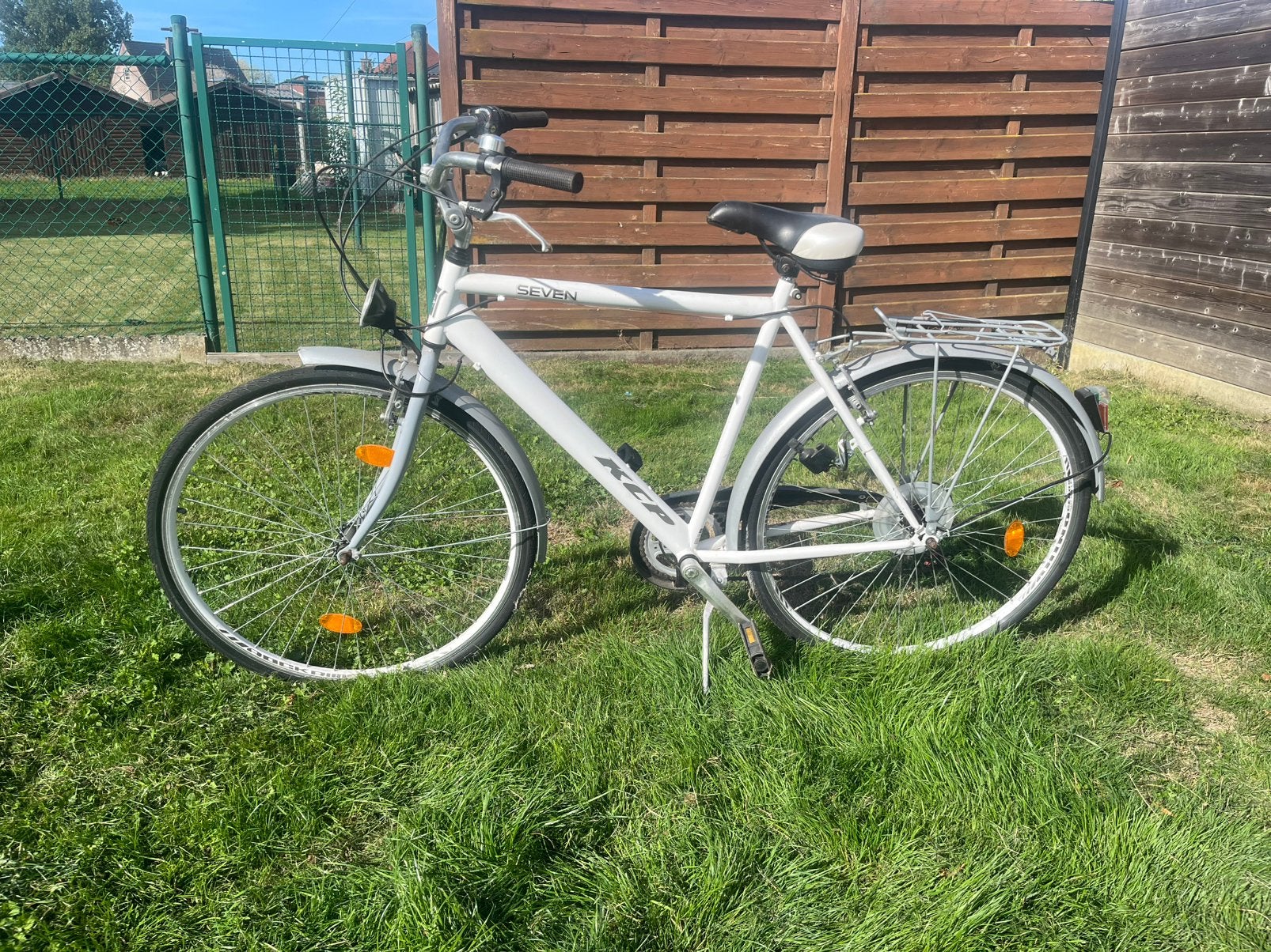 Herenfiets wit KCP seven, 65 cm of meer, Ophalen, Zo goed als nieuw, Overige merken