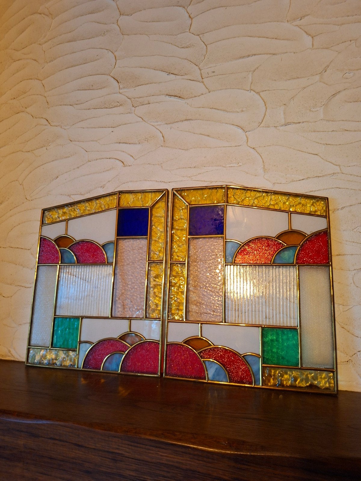 set glasramen in lood, Ophalen