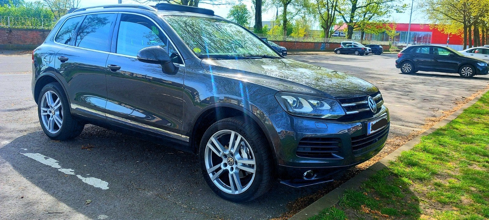 VW TOUAREG TDI V6 BLUE MOTION, Auto's, Volkswagen, Automaat, Euro 5, Zwart, 360° camera