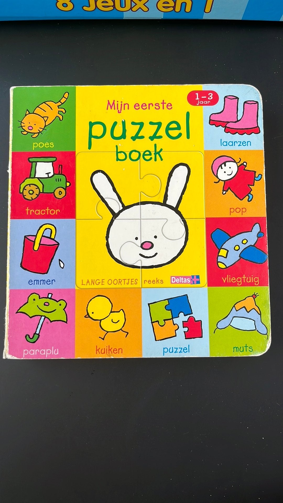 Puzzelboek met telkens 4 stukken puzzel, Ophalen, Gelezen