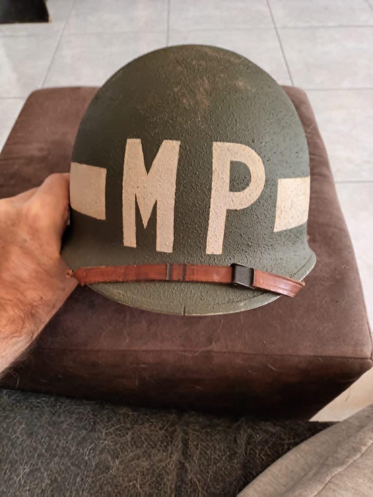 Casque US Military Police WW2 repro, Collections, Enlèvement ou Envoi, Armée de terre, Casque ou Béret