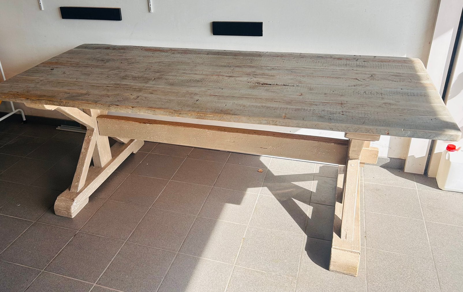 Eetkamertafel, Huis en Inrichting, Ophalen, 100 tot 150 cm, 200 cm of meer, Zo goed als nieuw