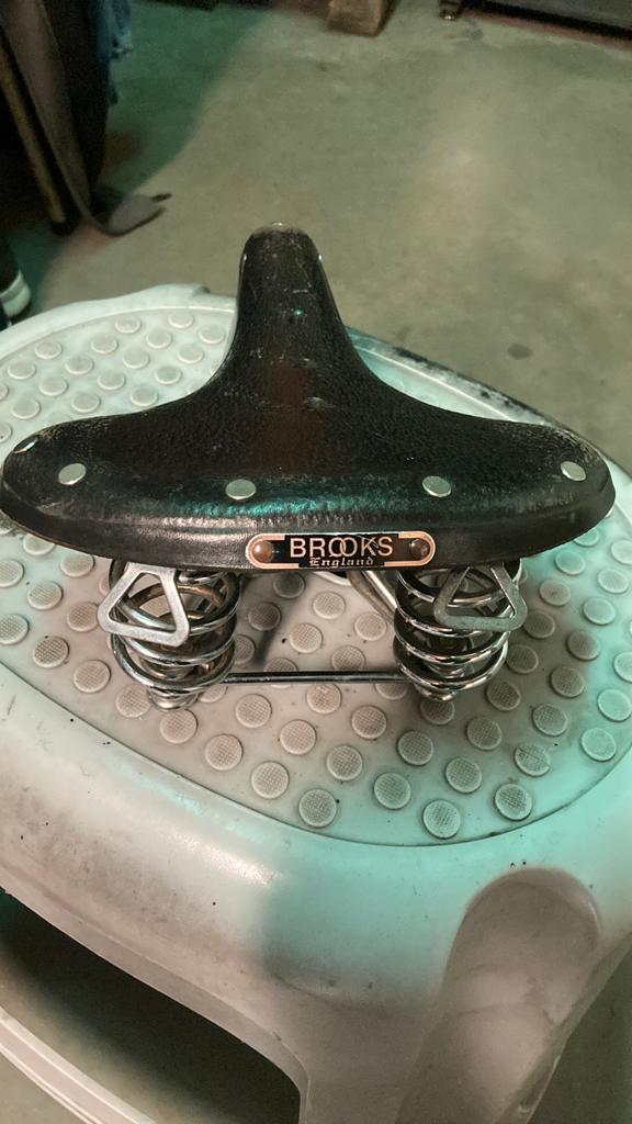 Brooks vintage fietszadel, Fietsen en Brommers, Ophalen of Verzenden, Zo goed als nieuw, Zadel