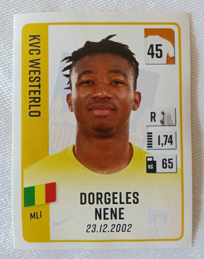 Autocollant Dorgeles Nene (rookie) - Pro League 2022-2023, Enlèvement ou Envoi, Comme neuf, Autocollant
