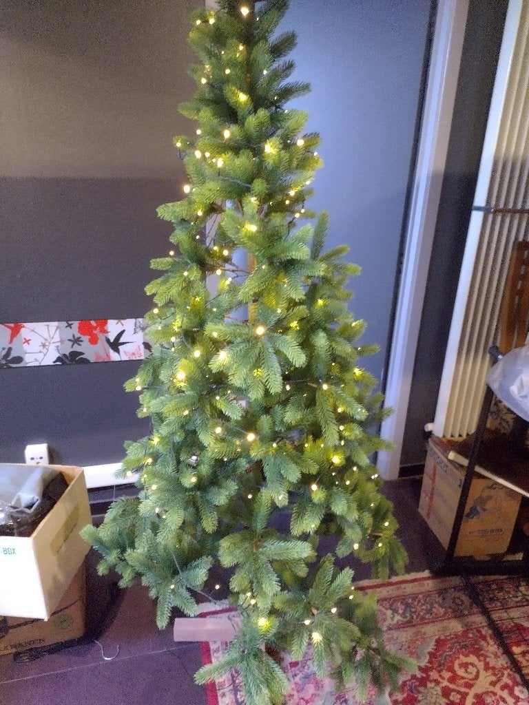 kerstboom met verlichting, Diversen, Kerst, Ophalen, Gebruikt