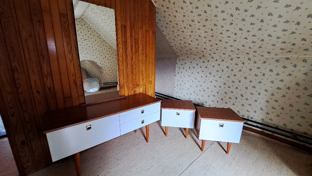 Retro slaapkamer, Huis en Inrichting, Ophalen, Gebruikt, Tweepersoons, Retro