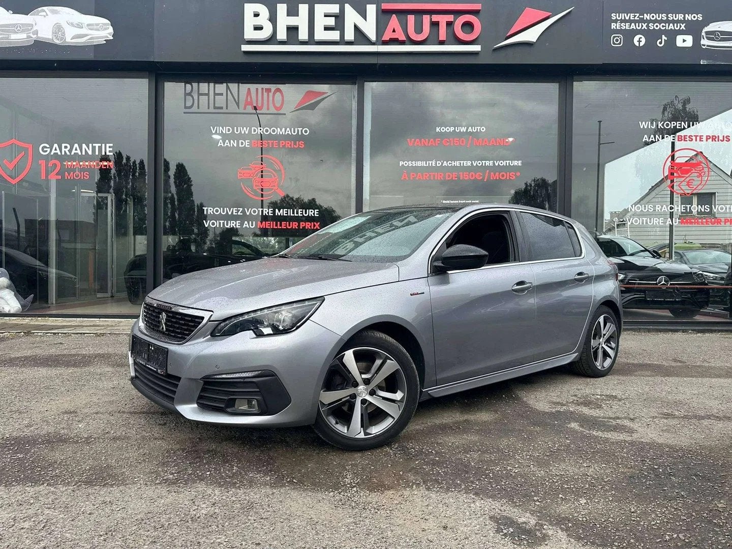 Peugeot 308 1.2i Edition (EU6.2), Argent ou Gris, Achat, Euro 6, Entreprise