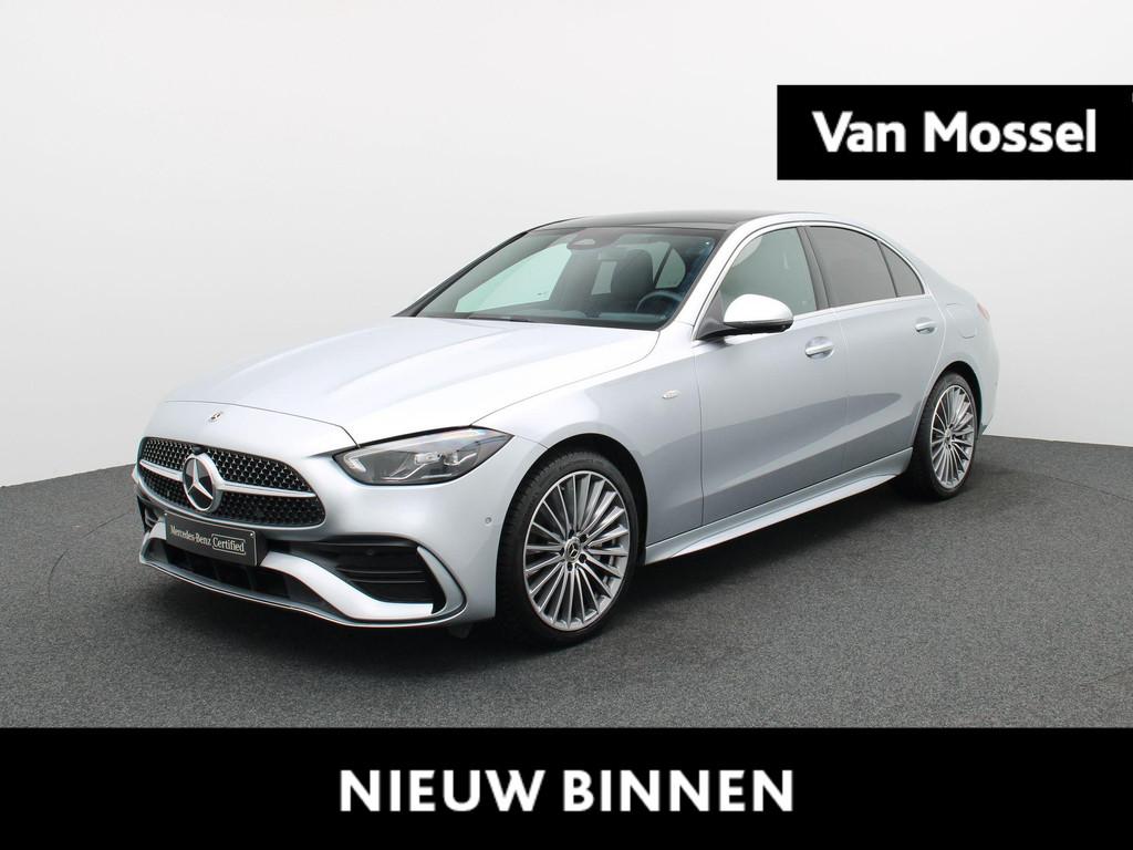 Mercedes-Benz C-Klasse 300 e AMG Line Sedan + PANORAMISCH DA, Autos, Argent ou Gris, Achat, 1800 kg, 4 portes