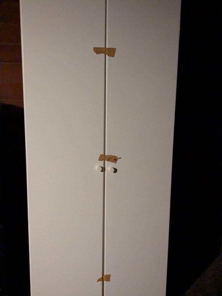 Witte kleerkast, Huis en Inrichting, Ophalen, Met deur(en), Gebruikt, 100 tot 150 cm