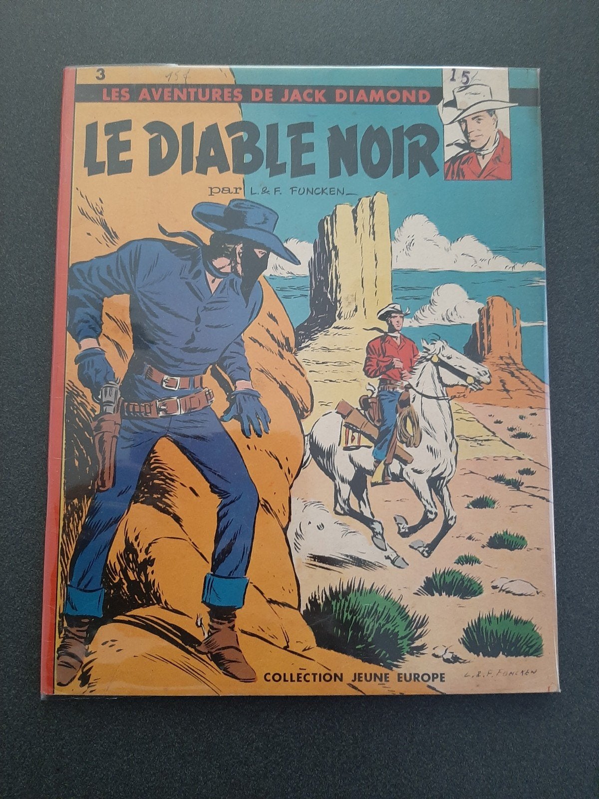 Jack Diamond: Le diable noir EO 1960 TTBE, Boeken, Stripverhalen, Ophalen of Verzenden