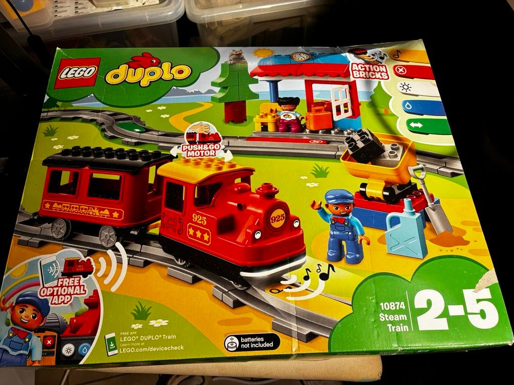 Lego duplo 10874 Steam train, Ophalen, Zo goed als nieuw, Complete set, Duplo