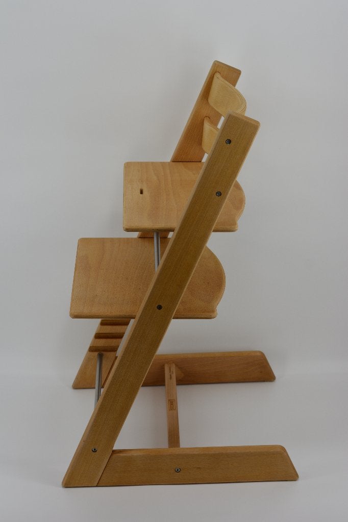 Stokke Tripp Trapp Natural — Modèle reconditionné, Envoi, Comme neuf, Chaise évolutive, Ceinture(s)