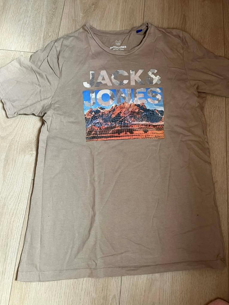 tshirt beige jack jones 176, Kinderen en Baby's, Kinderkleding | Maat 176, Gebruikt, Ophalen of Verzenden, Shirt of Longsleeve