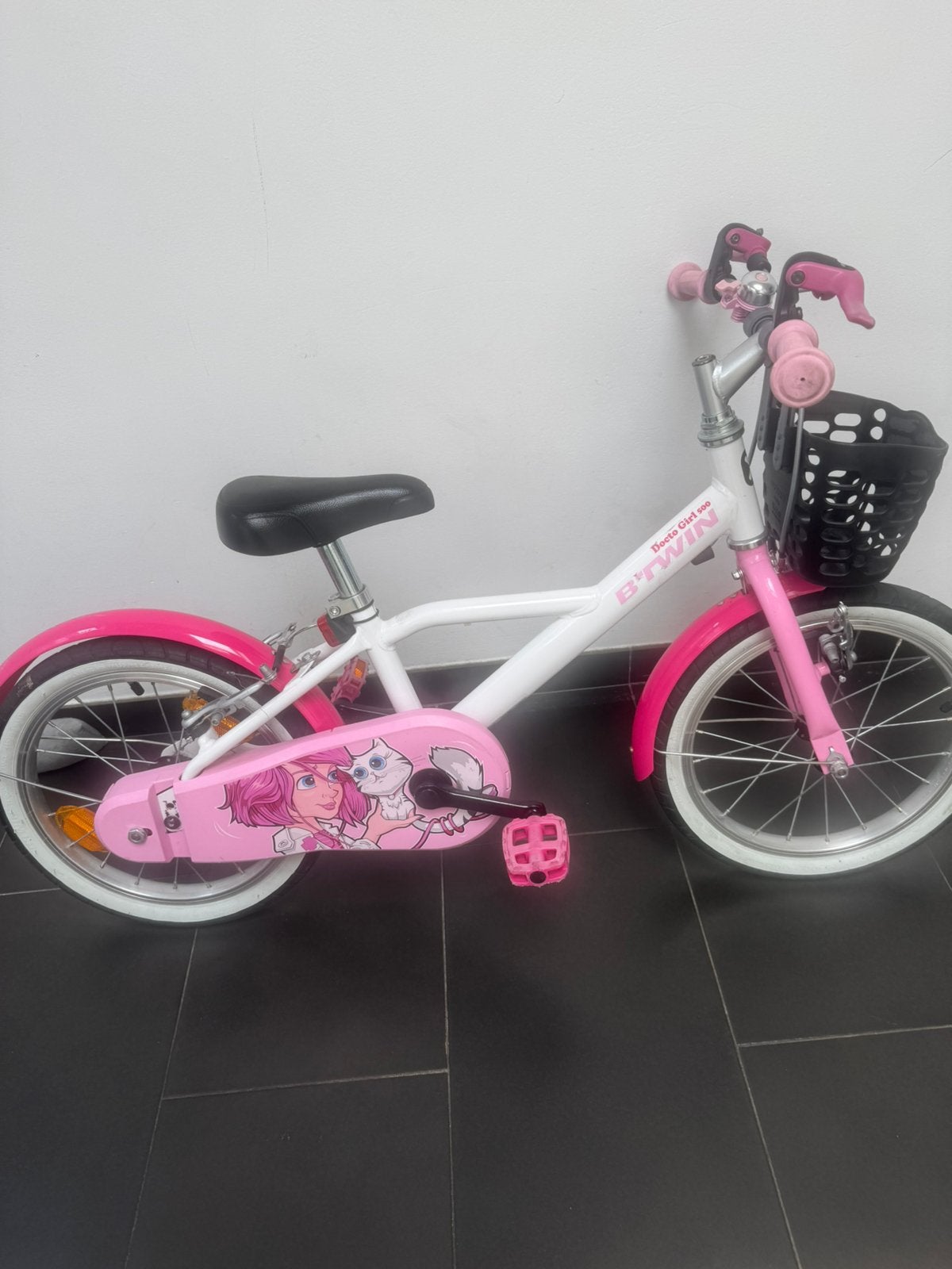 Meisjes fiets 16 inch, Ophalen, Zo goed als nieuw, 16 inch