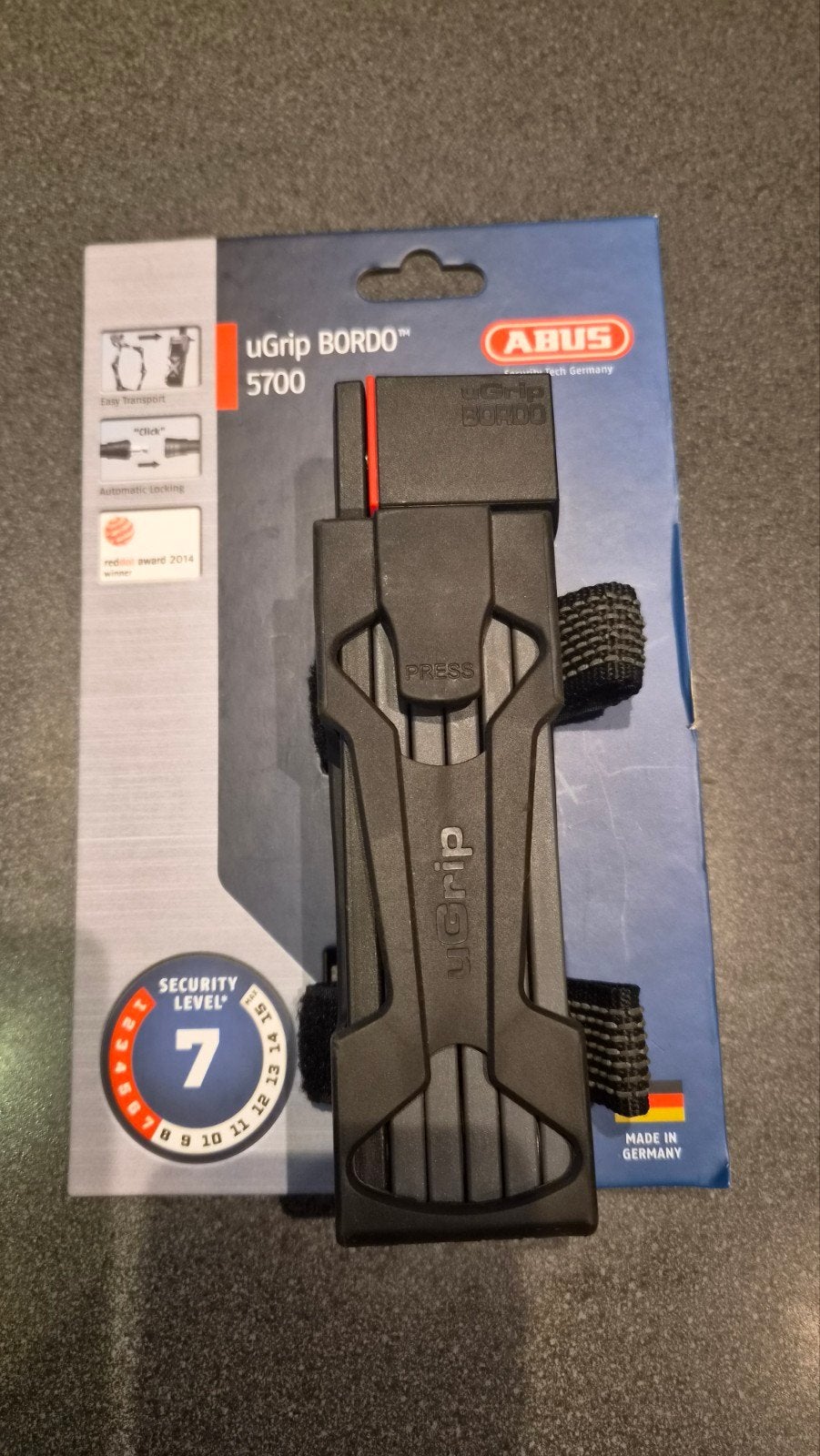 abus bordo ugrip 5700, Fietsen en Brommers, Ophalen of Verzenden, Nieuw