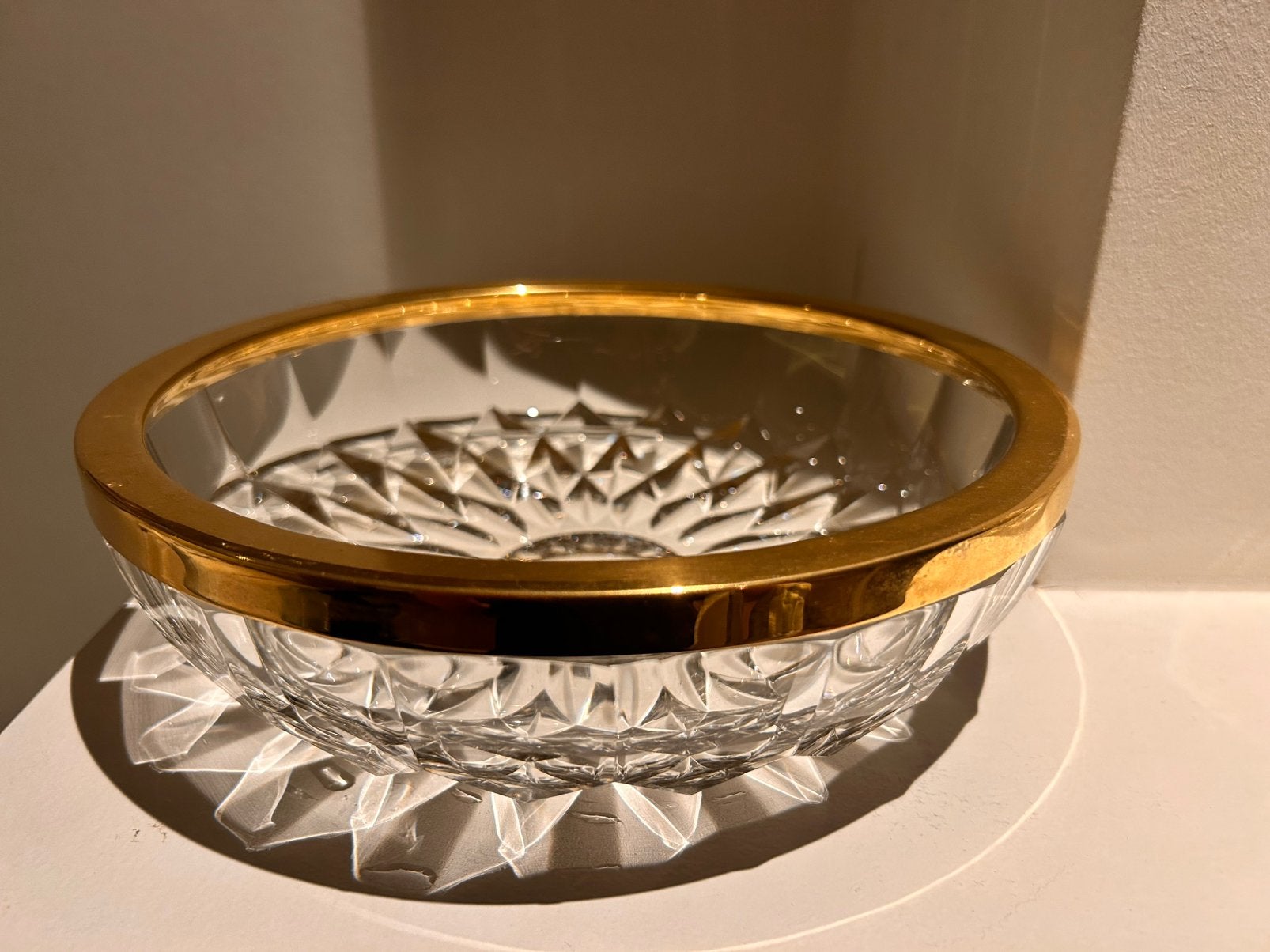 Val Saint Lambert Kristallen Schaal Impérial, Antiquités & Art, Antiquités | Verre & Cristal, Enlèvement