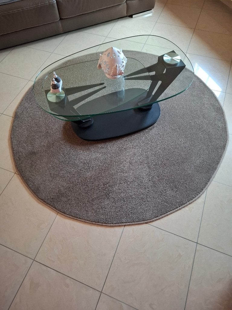 Tapis plain de salon, Maison & Meubles, Ameublement | Tapis & Moquettes, Lily 47, 150 à 200 cm, Rond, 150 à 200 cm