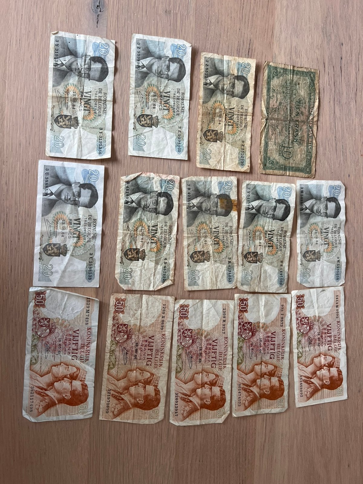 Lotje oude bankbijette belgie, Postzegels en Munten, Bankbiljetten | België, Ophalen of Verzenden
