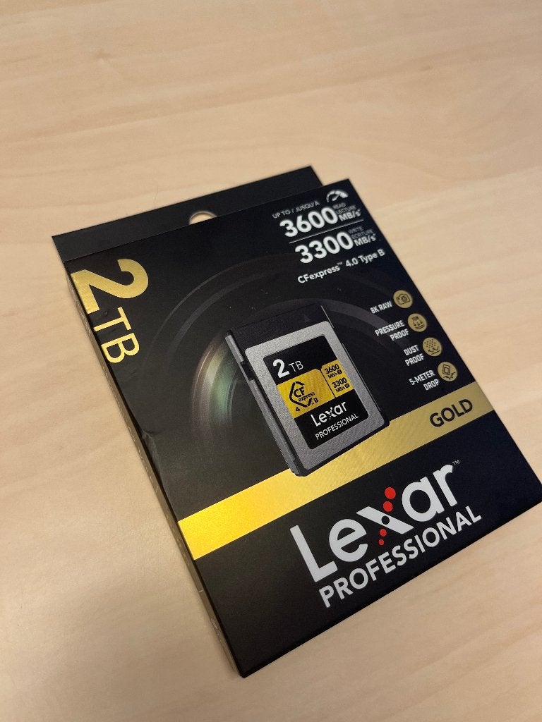LEXAR CFexpress 4.0 Type B Gold 2 TB - VERZEGELD  - 33% !!!, Ophalen, LEXAR, 1 TB of meer, Nieuw