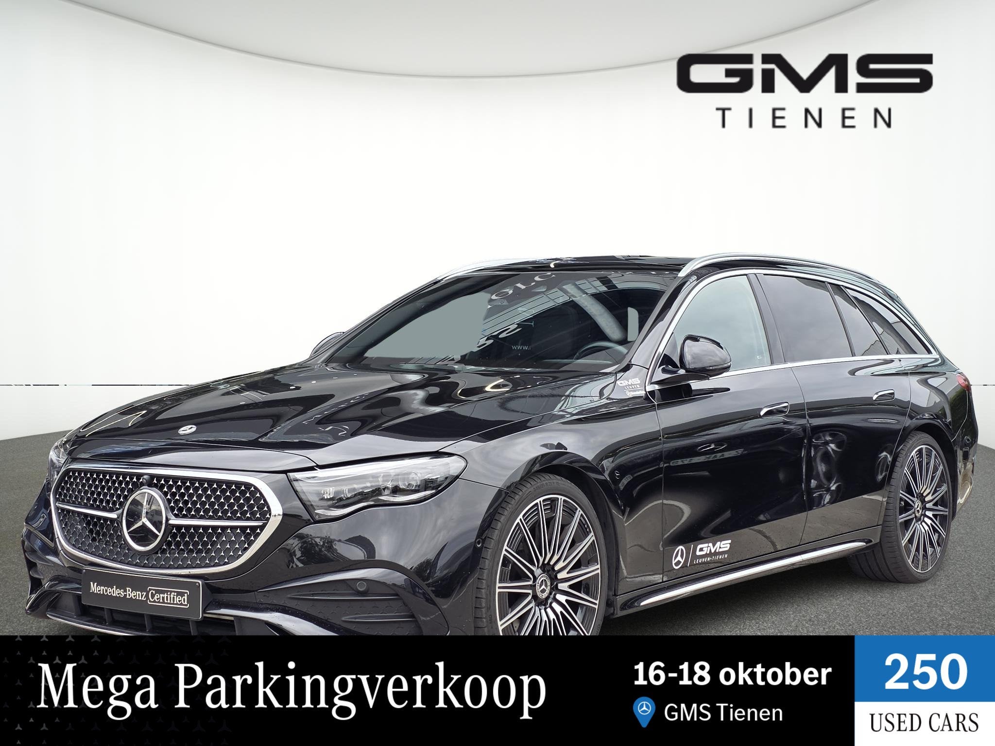 Mercedes-Benz E-Klasse Break E 220 d AMG Line, Auto's, Automaat, Gebruikt, 4 cilinders, Zwart