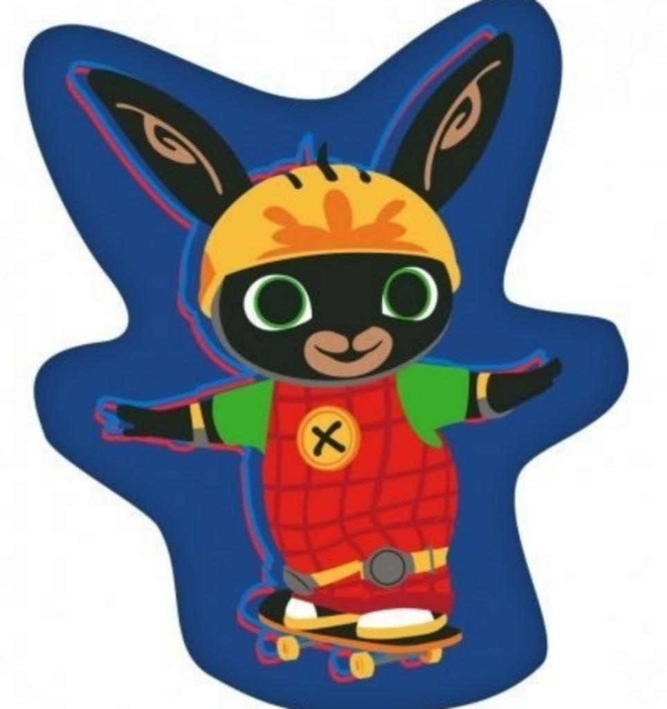 Bing Konijn Knuffel Kussen - Blauw Sierkussen, Ophalen of Verzenden, Nieuw, Konijn