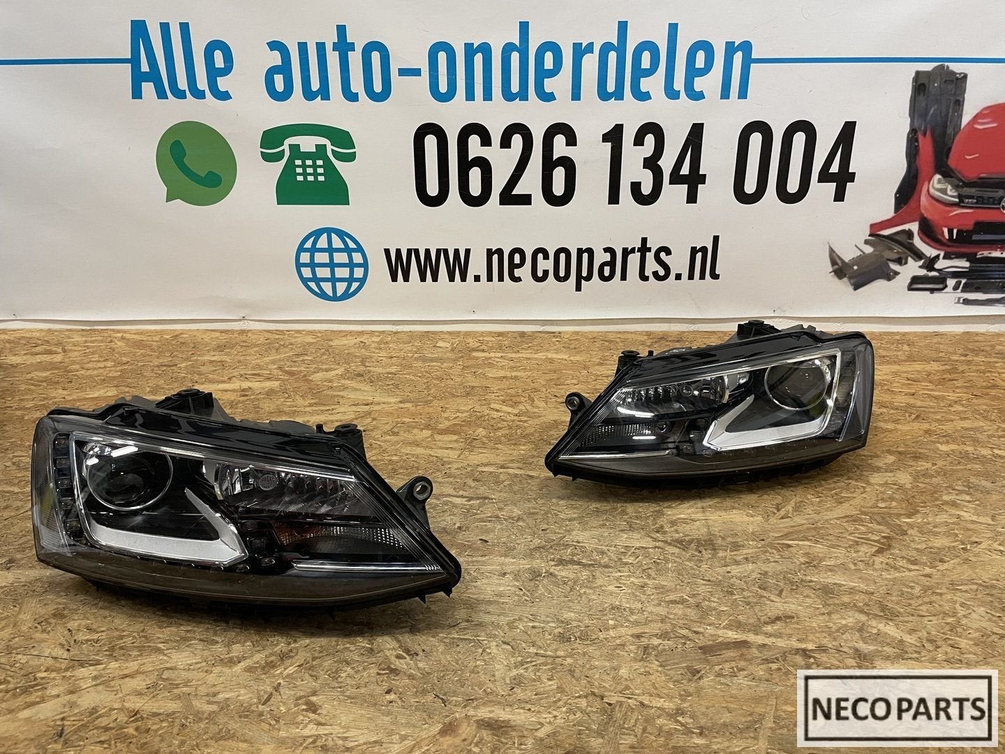 VW JETTA 5C7 XENON LED KOPLAMP KOPLAMPEN COMPLEET 751/752, Auto-onderdelen, Gebruikt, -, Volkswagen, -