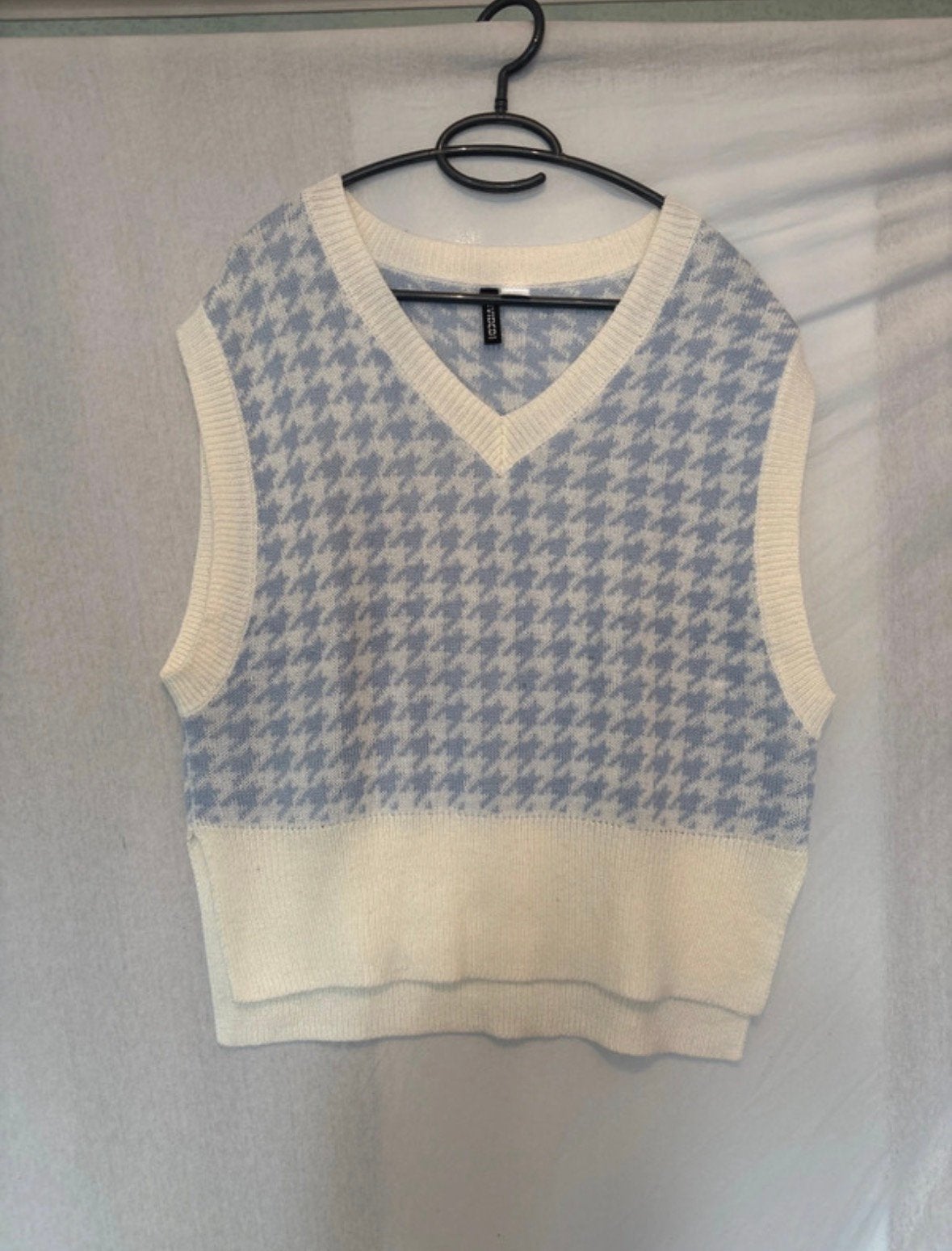 Debardeur bleu - blanc, Enlèvement ou Envoi, Comme neuf, Taille 38/40 (M), Bleu