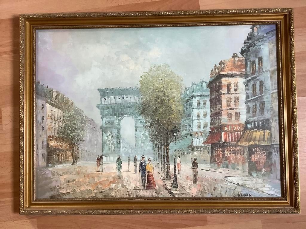 Kader met mooie foto van Parijs 19 de eeuw 56x76, Enlèvement