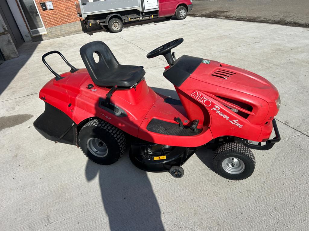 Alko Hydro-gazontractor van 14,5 pk, Tuin en Terras, Ophalen of Verzenden, Gebruikt, Opvangbak, 90 tot 120 cm