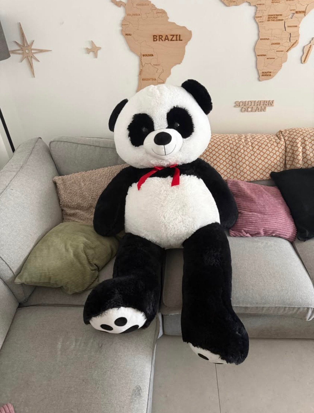 Panda en peluche XXL gagné a la foire, Enlèvement, Comme neuf