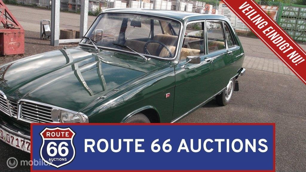 Renault 16 | 1969 | Route 66 Auctions, Auto's, Renault, Zwart, Bedrijf, Handgeschakeld