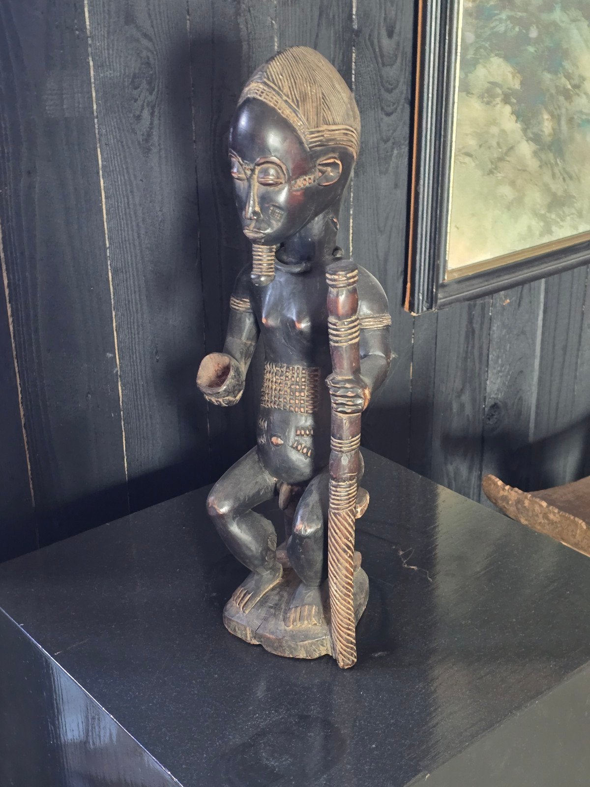 statue africaine antique, Fait main, Bois, Enlèvement ou Envoi, Religion