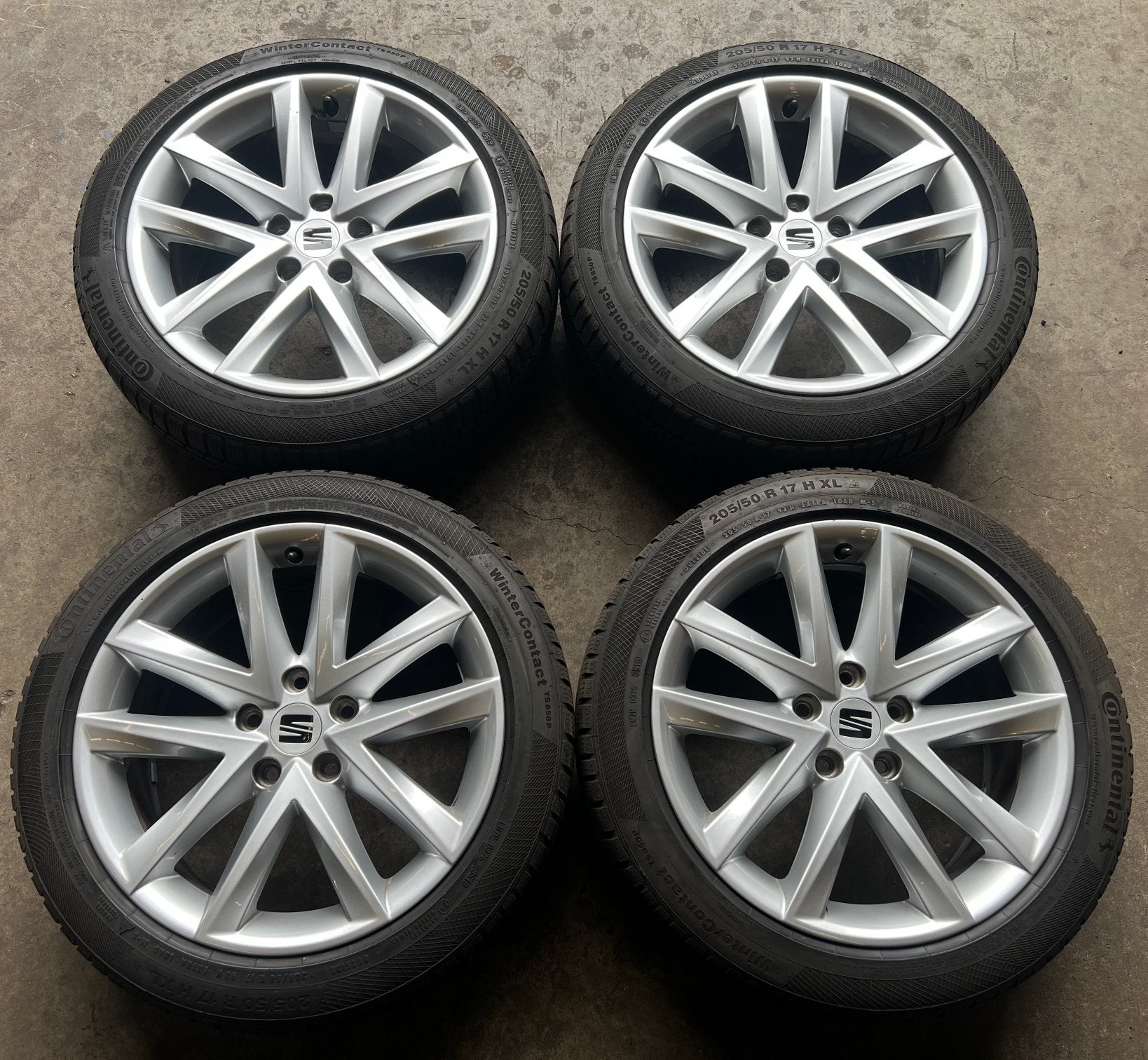 5x112 17 inch Seat Altea, Exeo, Leon, Toledo Velgen + Banden, Enlèvement, Seat