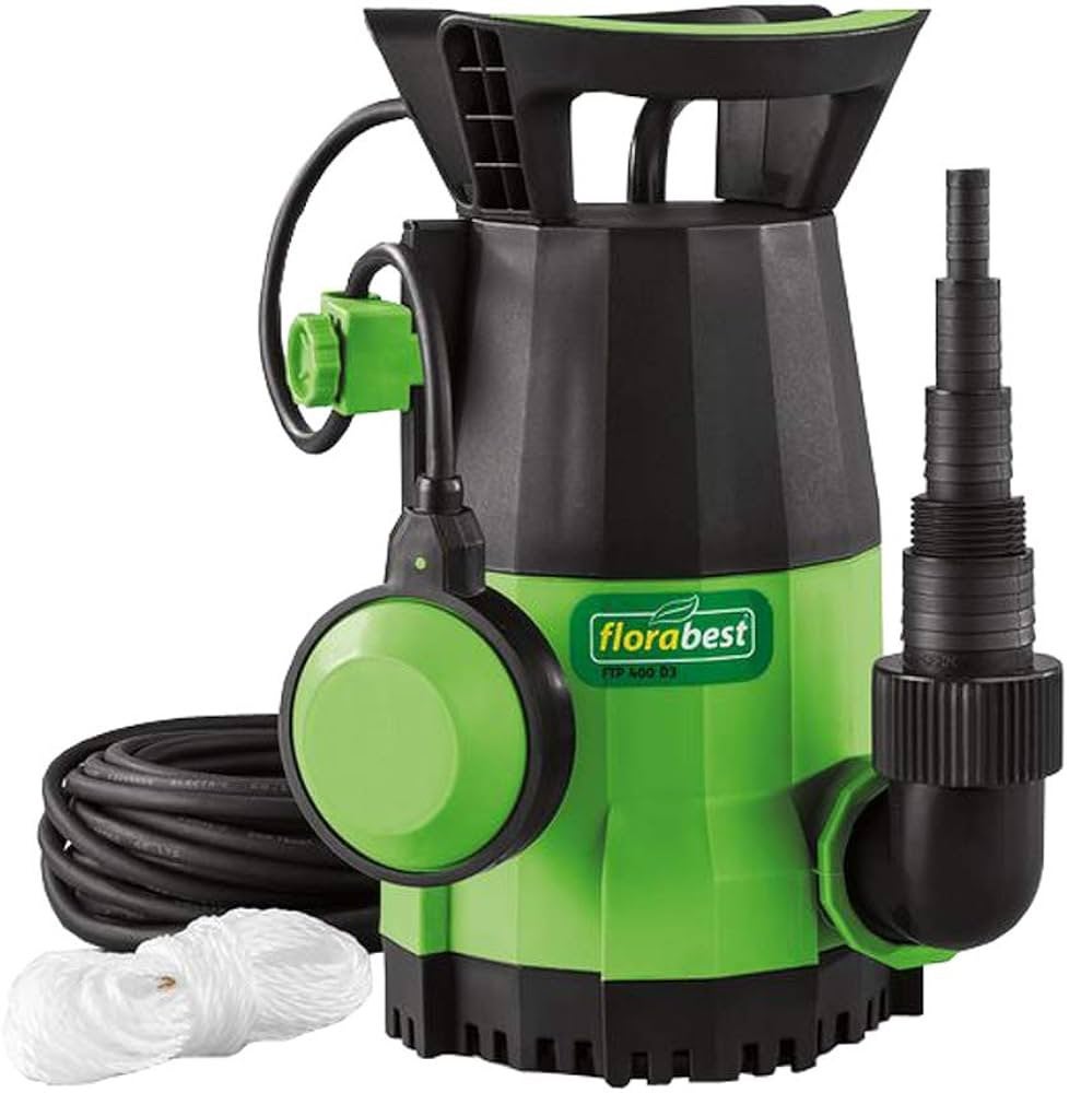 Florabest dompelp pomp tuinpomp vlotter 10000l/h 400Watt, Ophalen, Zo goed als nieuw